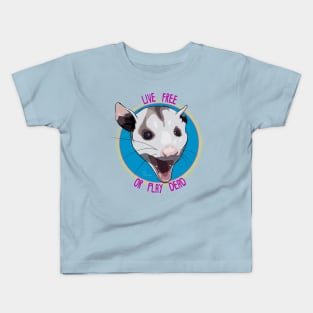 Live Free Or Play Dead Kids T-Shirt